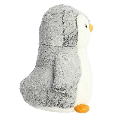 Aurora - Large Gray PomPom Penguin - 16" Gray - Playful Stuffed Animal