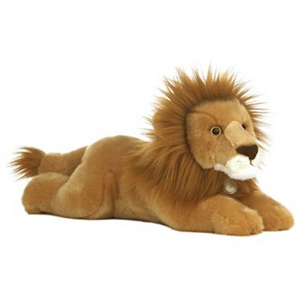 Aurora Large Brown Miyoni 16.5" Lion Realistic Stuffed Animal