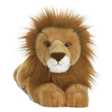Aurora Large Brown Miyoni 16.5" Lion Realistic Stuffed Animal