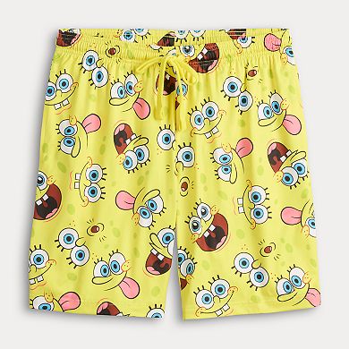 Men's Nickelodeon SpongeBob SquarePants Allover Pajama Shorts