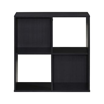 24.25 in H x 23.5 in W x 11.61 in D Espresso Wood 4-Cube Storage Organizer