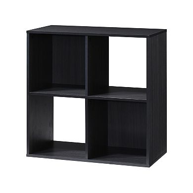 24.25 in. H x 23.5 in. W x 11.61 in. D Espresso Wood 4-Cube Storage Organizer
