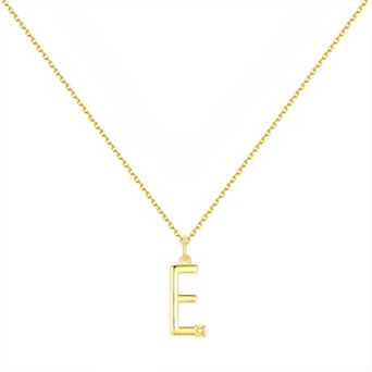 Forever Radiant Diamond Accent Initial Pendant Necklace
