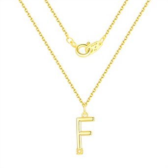 Forever Radiant Diamond Accent Initial Pendant Necklace
