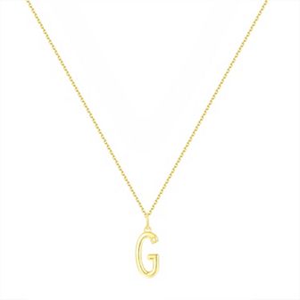 Forever Radiant Diamond Accent Initial Pendant Necklace