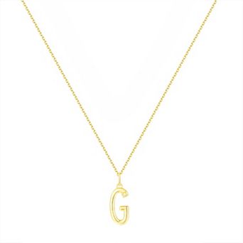 Forever Radiant Diamond Accent Initial Pendant Necklace