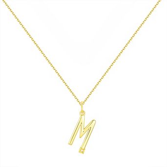 Forever Radiant Diamond Accent Initial Pendant Necklace