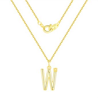 Forever Radiant Diamond Accent Initial Pendant Necklace
