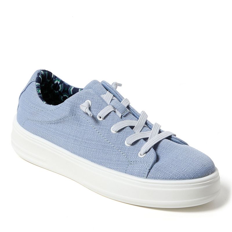 Original Comfort by Dearfoams Mabel Woven Lace-Up Women's Shoes, Size: 9, Eventide