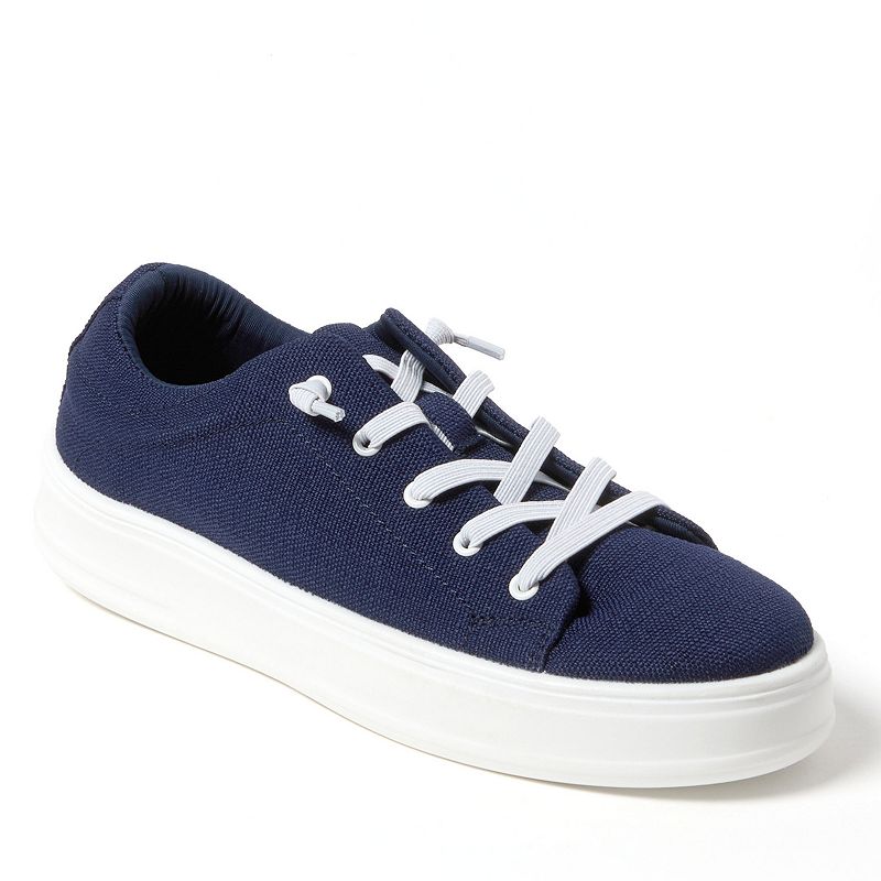 Original Comfort by Dearfoams Mabel Woven Lace-Up Women's Shoes, Size: 9, Blue