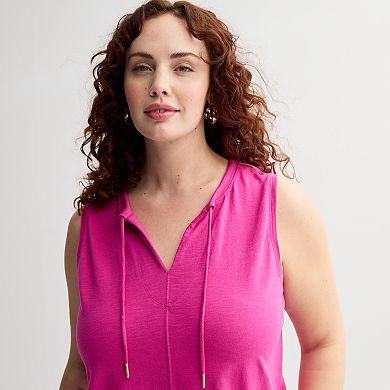 Plus Size Sonoma Goods For Life® Easy Knit Tank Dress