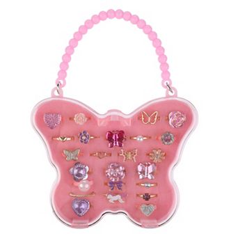 Girls Elli by Capelli 24 pc Ring Set with Butterfly Case