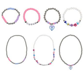 Girls Elli by Capelli 8 pc Stretch Necklace and Bracelet Set