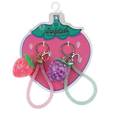 Girls Elli by Capelli 2-pc. BFF Strawberry Keychain Set