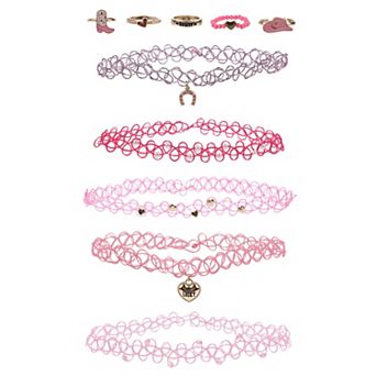 Girls Elli by Capelli 10 pc Choker & Ring Set