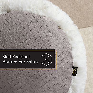 TCL Town & Country Luxe CuddleTown Fuzzy Solid Donut Pet Bed
