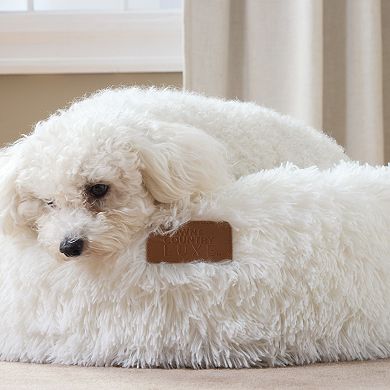 TCL Town & Country Luxe CuddleTown Fuzzy Solid Donut Pet Bed
