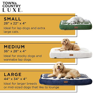 TCL Town & Country Luxe CuddleTown Matisse Everwash® Pillow Pet Bed