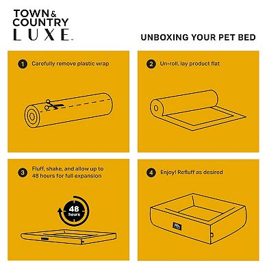 TCL Town & Country Luxe CuddleTown Matisse Everwash® Pillow Pet Bed