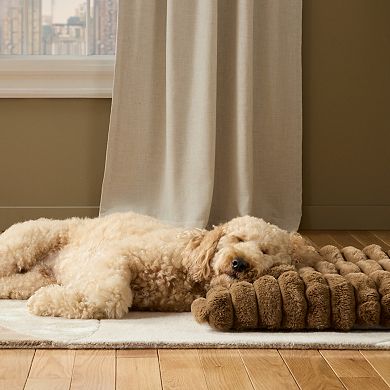 TCL Town & Country Luxe CuddleTown Ribbed Bubble Stripe Pillow Crate Mat