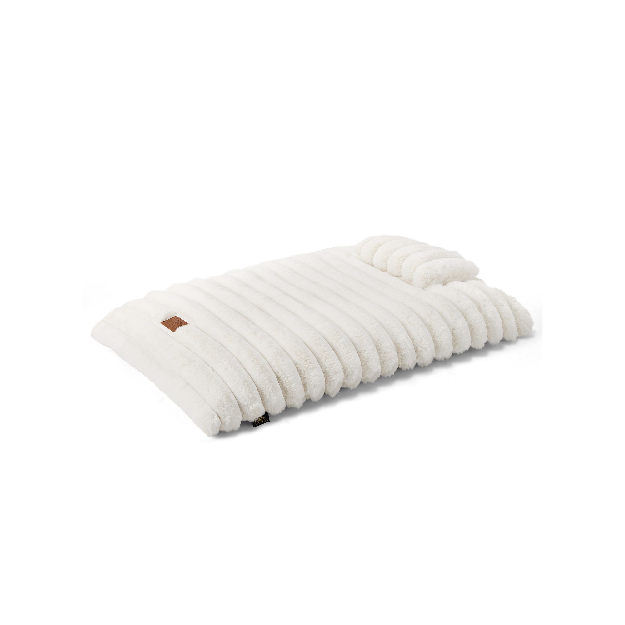 TCL Town & Country Luxe CuddleTown Ribbed Bubble Stripe Pillow Crate Mat, M