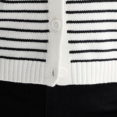 Women's Sonoma Goods For Life® Button Up Crew Neck Sweater Vest