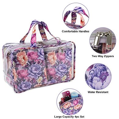 Emma & Chloe Large 4-Piece Travel Tote Set