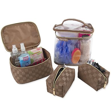 Emma & Chloe 4-Piece Travel Train Case Set