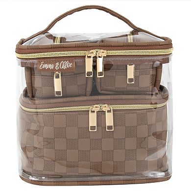 Emma & Chloe 4-Piece Travel Train Case Set