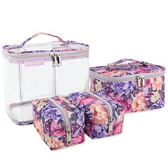 Emma & Chloe 4 pc Travel Train Case Set