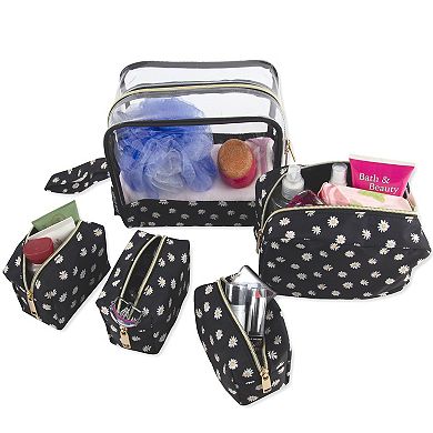 Emma & Chloe 5-Piece Travel Wristlet Set