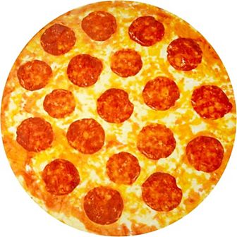 Zulay Kitchen Pepperoni Pizza Blanket 36 in - Novelty Big Pizza Blanket Adult and Kids