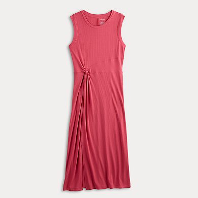 Petite Nine West Twist Front Knit Dress