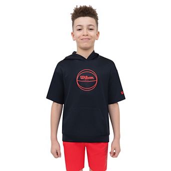 Boys 8-20 Wilson Oversize Short Sleeve Basketball Hoodie