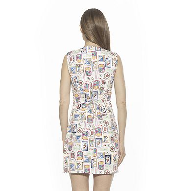 Women's ALEXIA ADMOR Bridgette Sleeveless Button Down Vest Dress