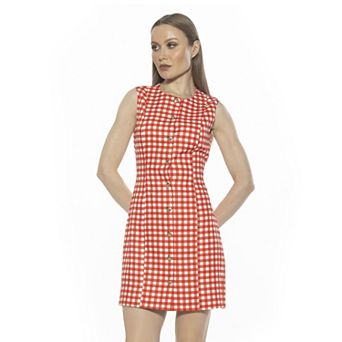 Women's ALEXIA ADMOR Bridgette Sleeveless Button Down Vest Dress