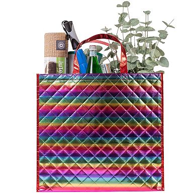 Rainbow Quilted Backpack main image 0