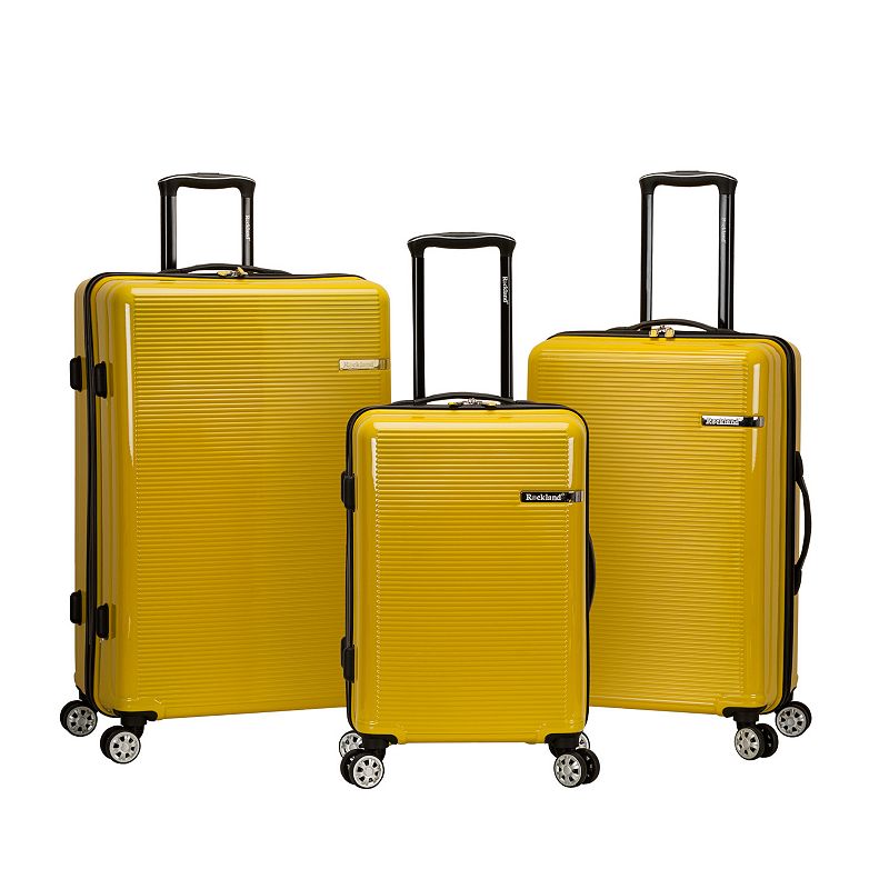 Rockland Horizon 3-Piece Hardside Expandable Spinner Luggage Set