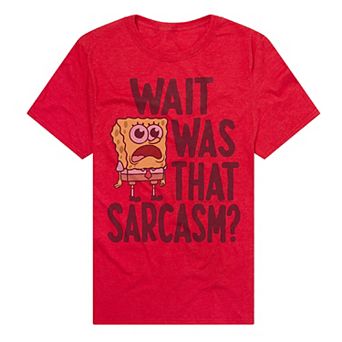 Men's SpongeBob SquarePants Sarcasm Graphic Tee