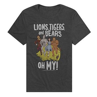 Men's The Wizard Of Oz Lions, Tigers, & Bears Graphic Tee