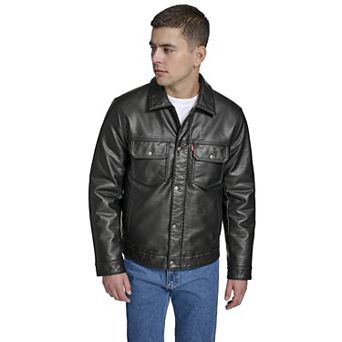 Men's Levi's® Faux Leather Modern Trucker Jacket