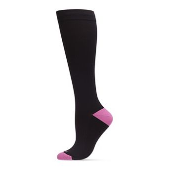 Women's Solid Nylon 15-20mmHg Graduated Compression Socks