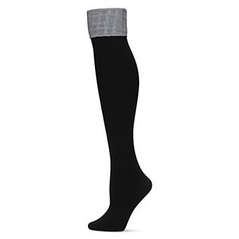 Donegal Cuffed Fleece Knee High Socks