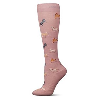 Horses Cotton Blend 15-20 mmHg Graduated Compression Socks