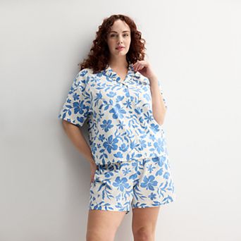 Plus Size Sonoma Goods For Life® Woven Sleep Top