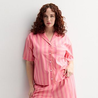 Plus Size Sonoma Goods For Life® Woven Sleep Top