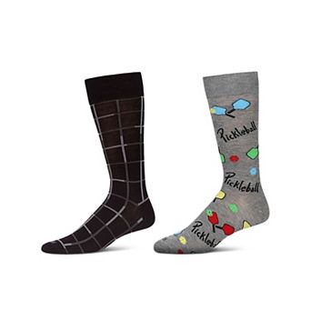 Men's 2 Pair Pack Novelty Sport Crew Socks