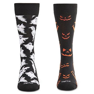 Men's 2 Pair Pack Novelty Halloween Crew Socks
