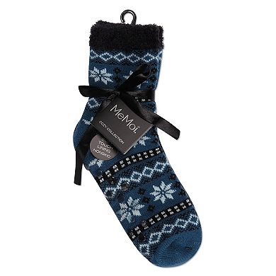 Women's Merry Snowflake Cozy Lined Crew Socks
