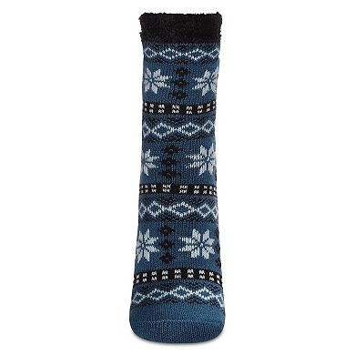 Women's Merry Snowflake Cozy Lined Crew Socks